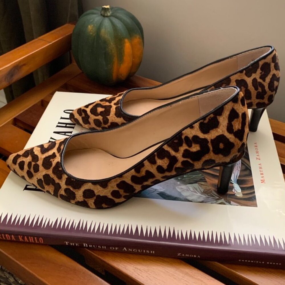 Franco Sarto Animal Print Heels - Size 8